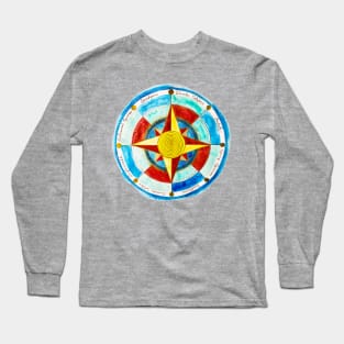 Pagan Seasons Mandala Watercolor Long Sleeve T-Shirt